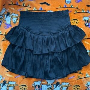 Elegant Black Tiered Skirt